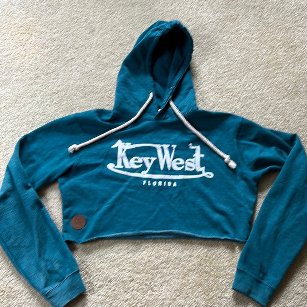 Like New Pop Surf Key West cropped hoodie, medium